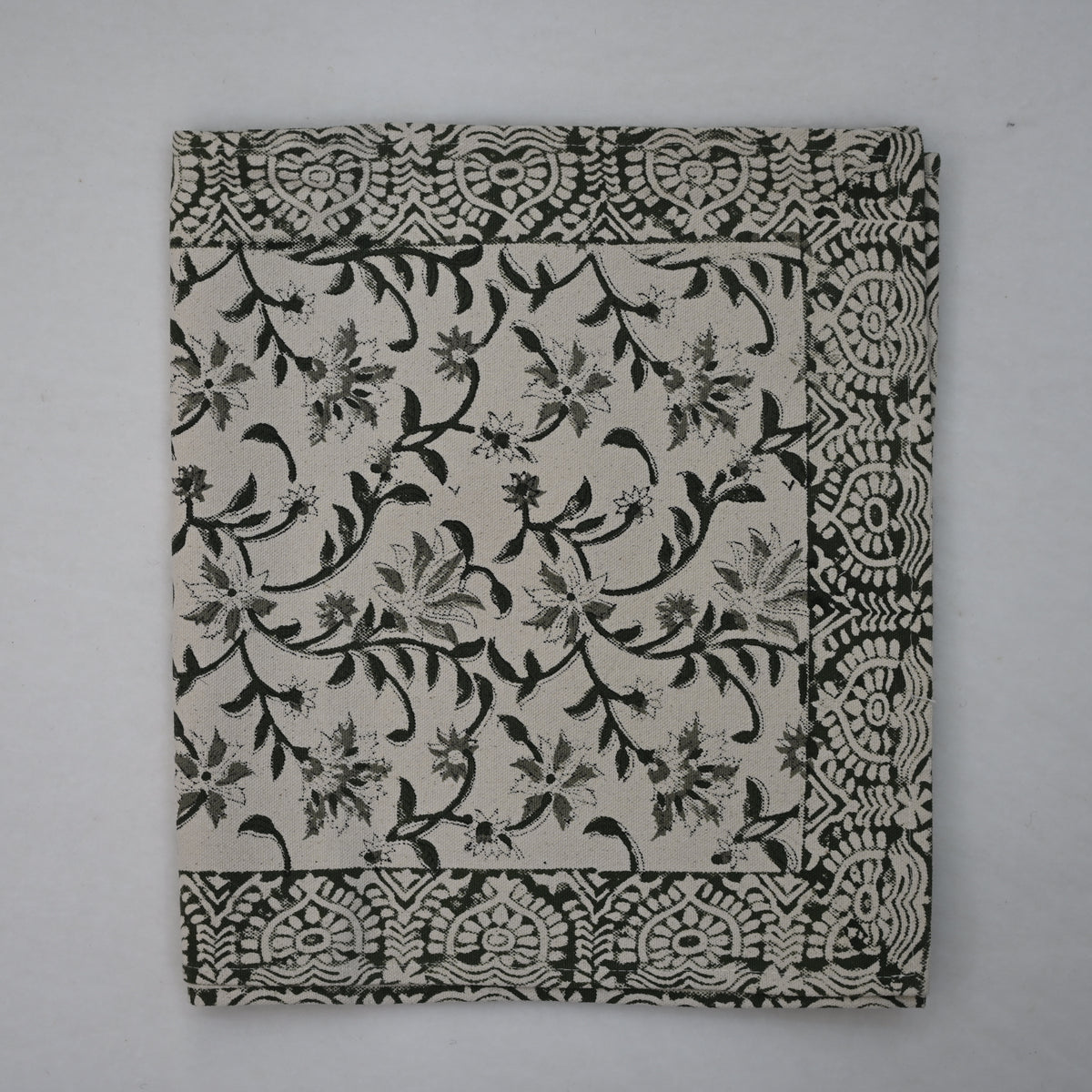 Aroil Olive Cotton Table Runner