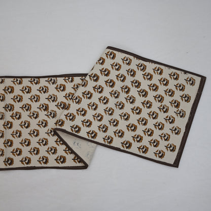 Orvat Chocolate Cotton Table Runner