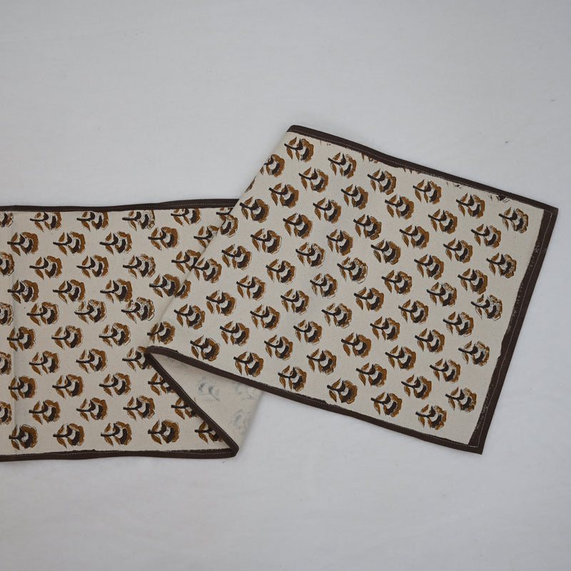 Orvat Chocolate Cotton Table Runner