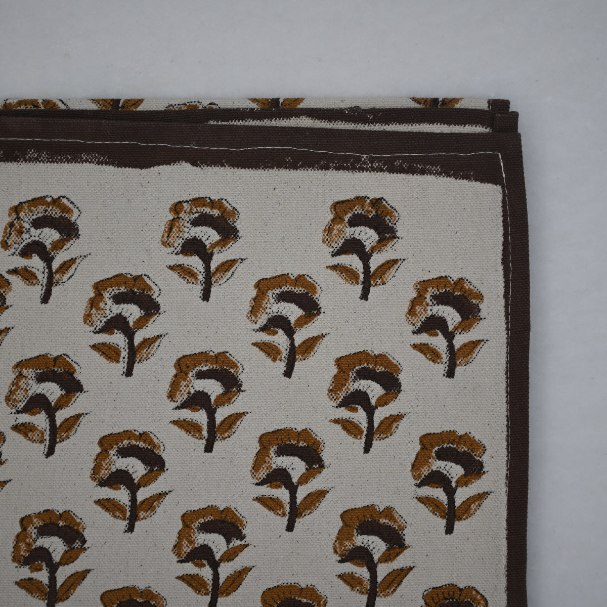 Orvat Chocolate Cotton Table Runner