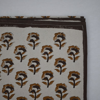 Orvat Chocolate Cotton Table Runner
