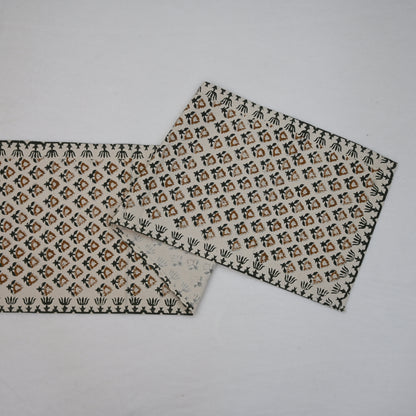 Nevin Beige Cotton Table Runner
