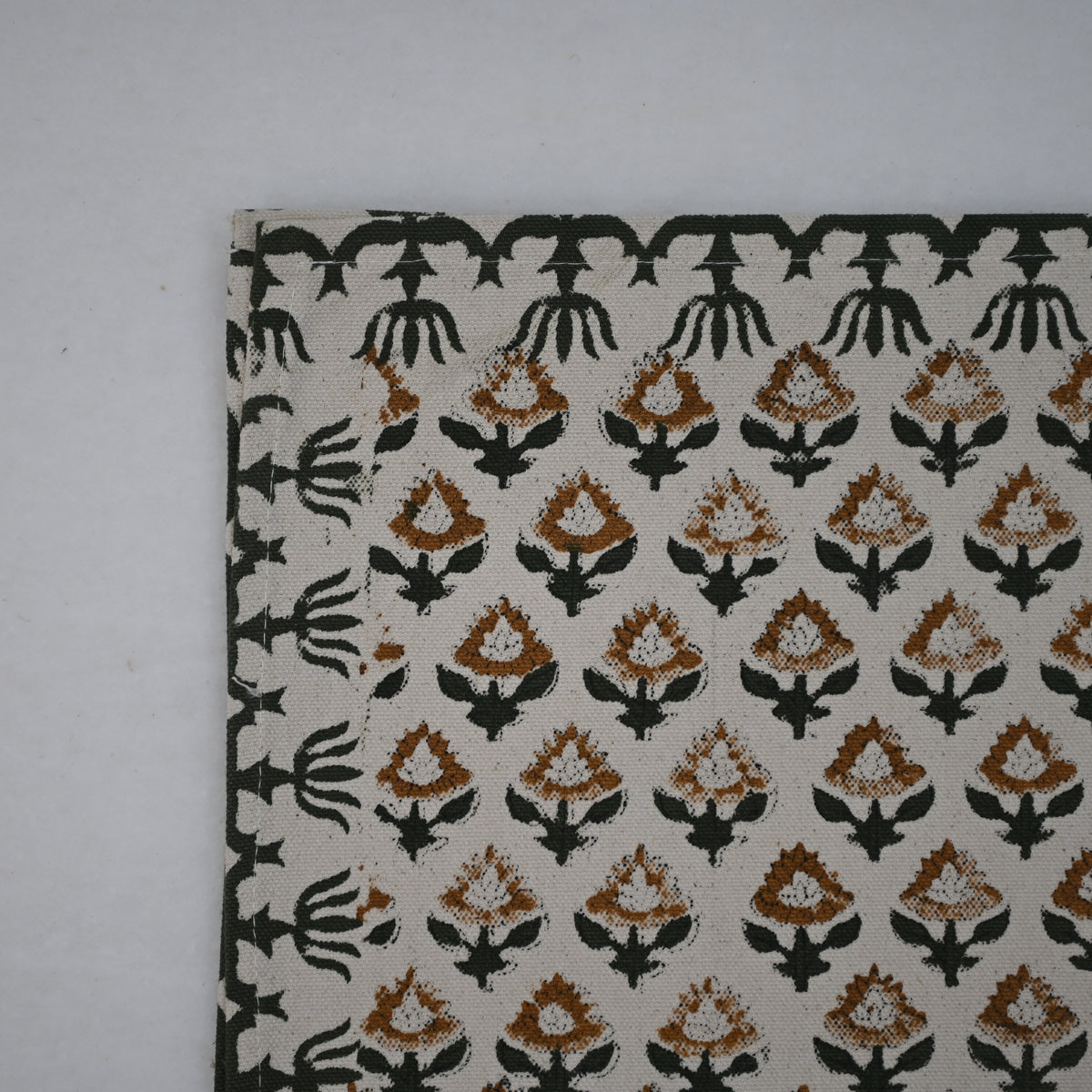 Nevin Beige Cotton Table Runner