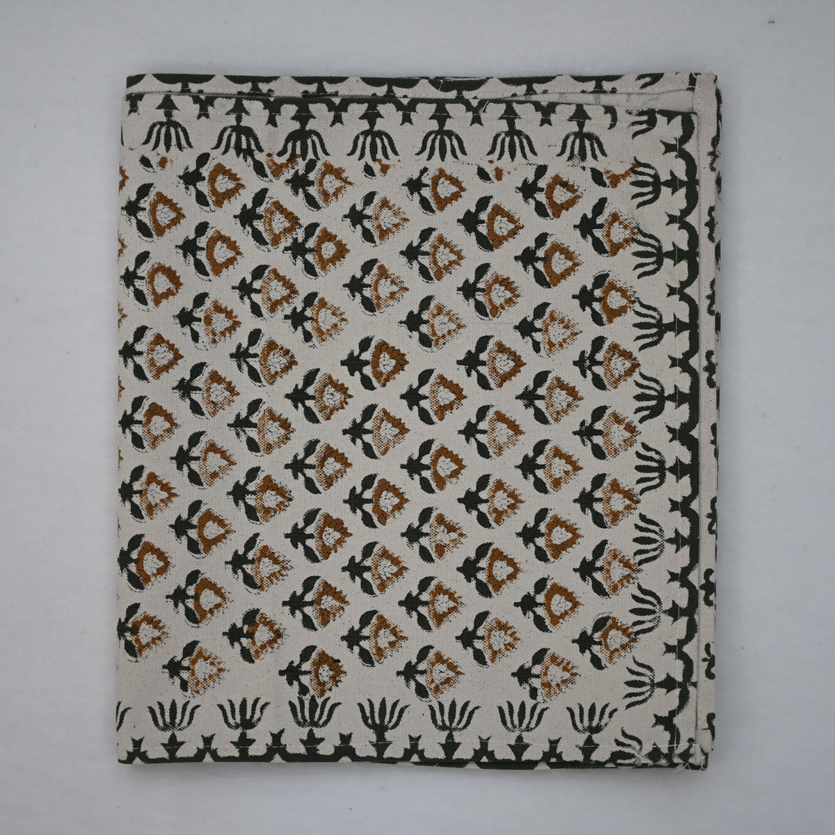 Nevin Beige Cotton Table Runner