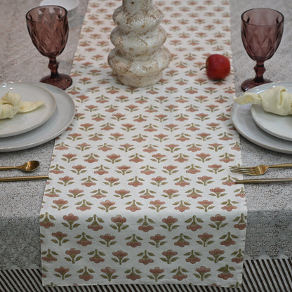 Niros  Dusty Cotton Table Runner