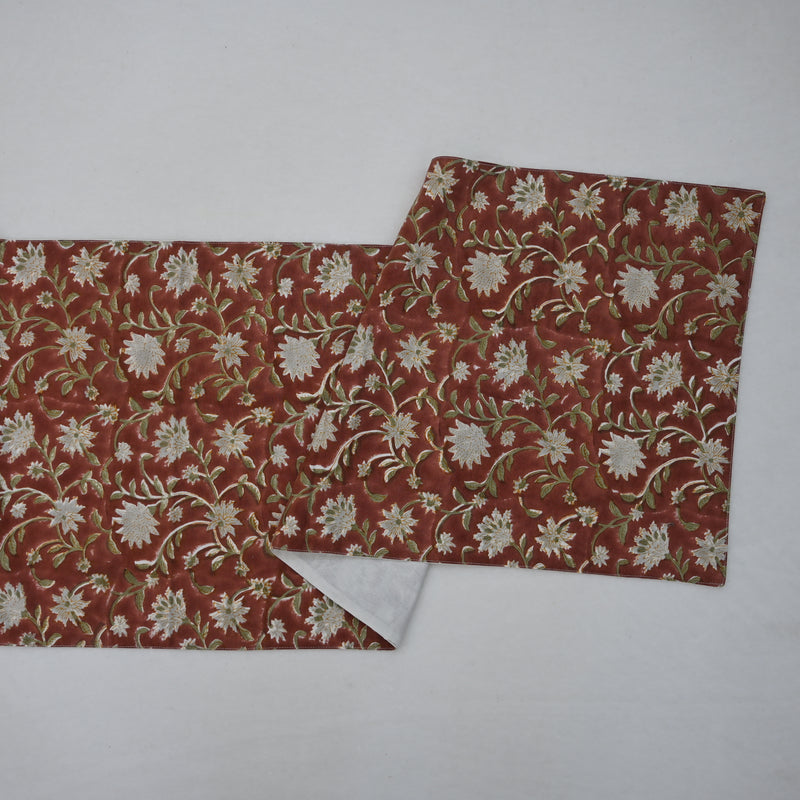 As Sen Red Cotton Table Runner