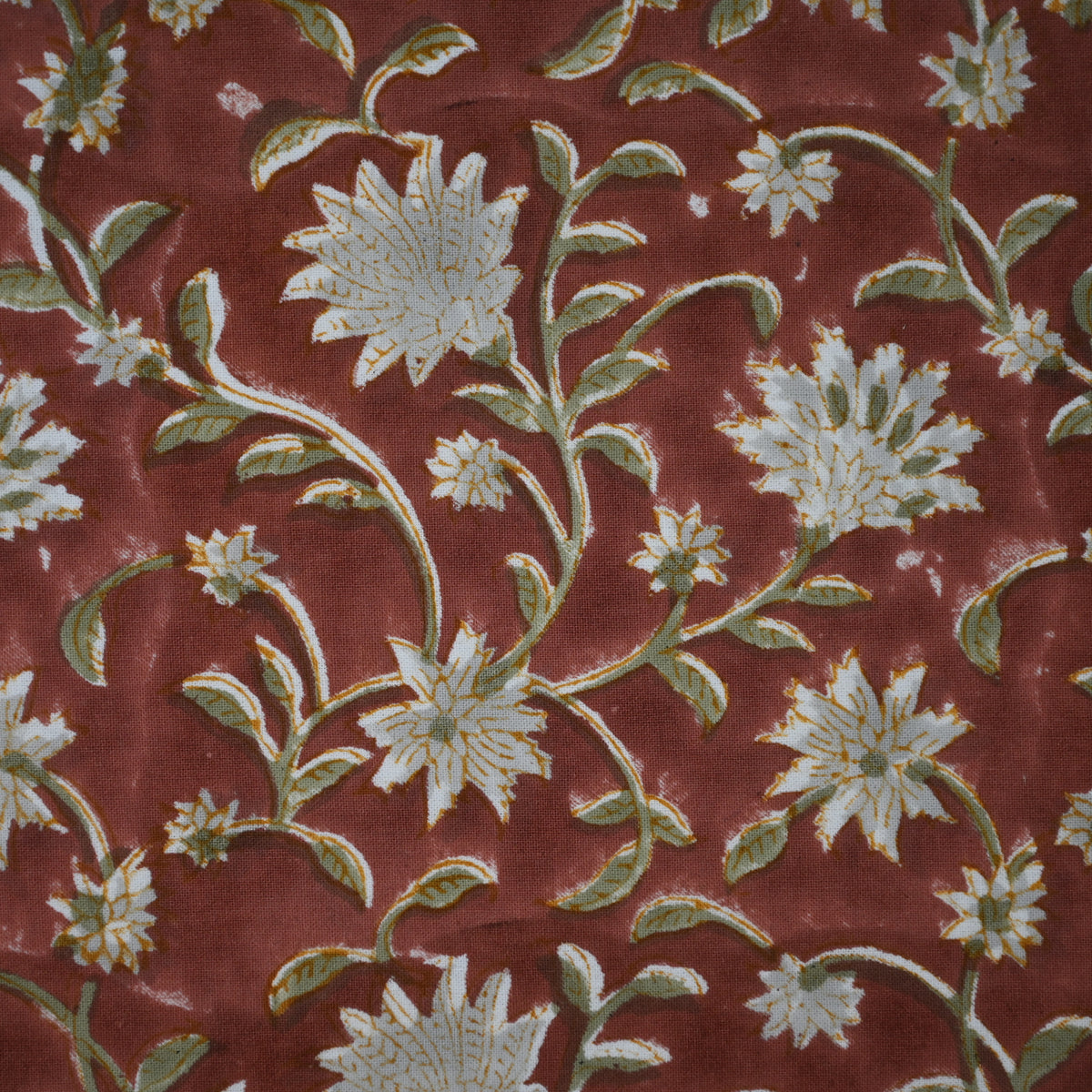 As Sen Red Cotton Table Runner