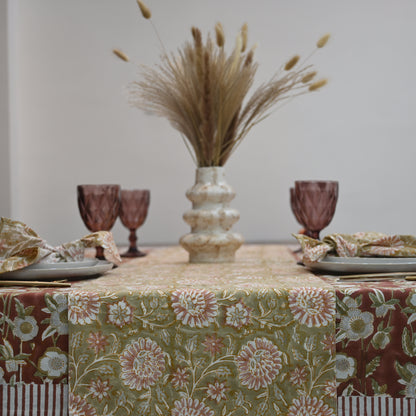 Aroiv Ivory Cotton Table Runner