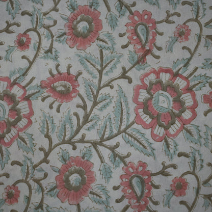 Nexoa Dusty Rose Cotton Tablecloth - Two Border