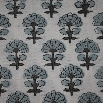 Terry Greyish-Black Cotton Tablecloth - Three Border