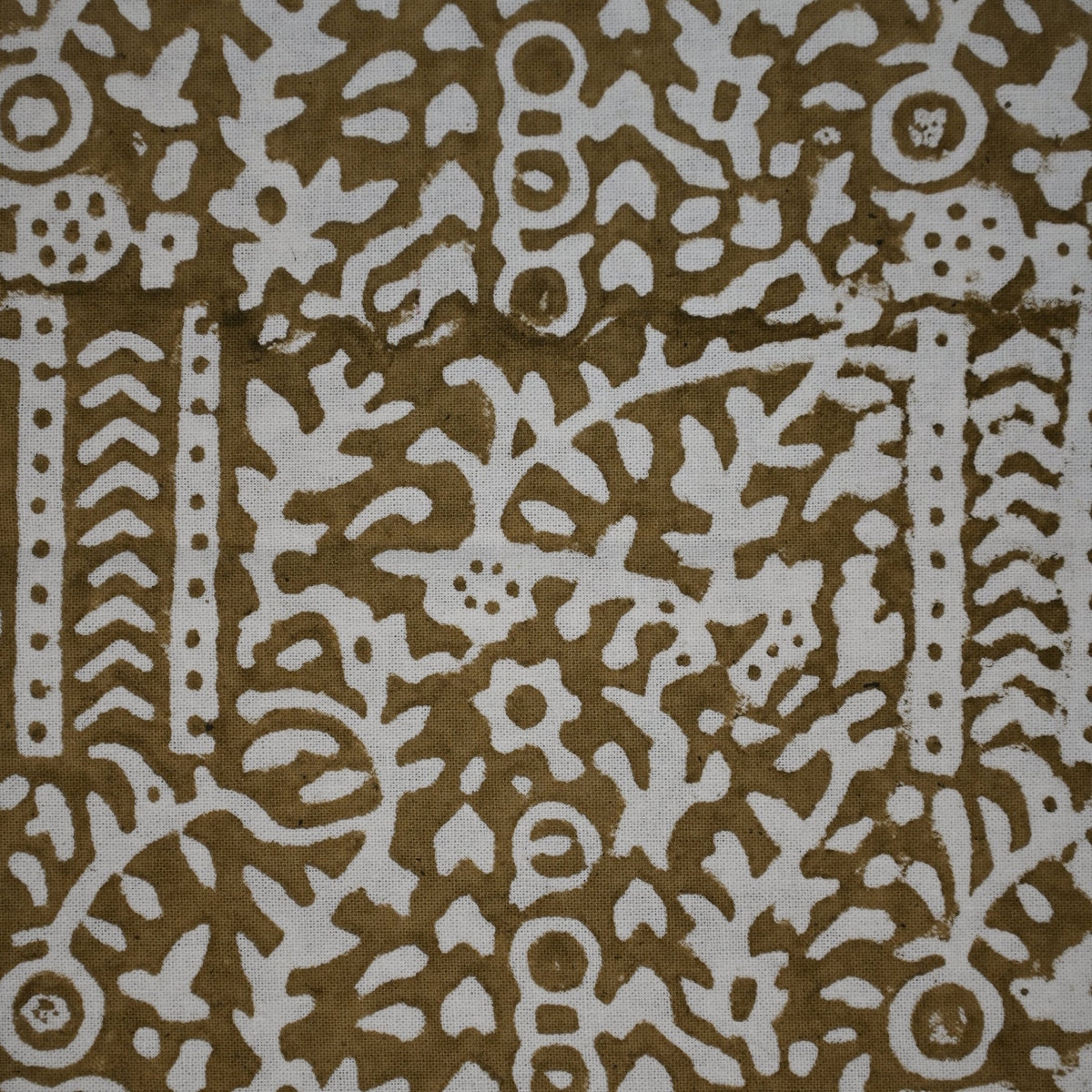 Ravell  Floral Mustard Yellow Cotton Tablecloth - Three Border