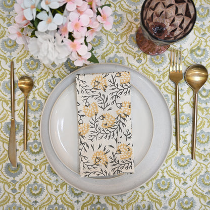Jasper Floral Booti Dinner Napkin