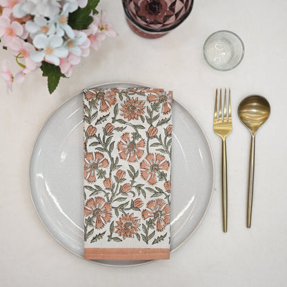 Wayne  Floral Booti  Dinner Napkin