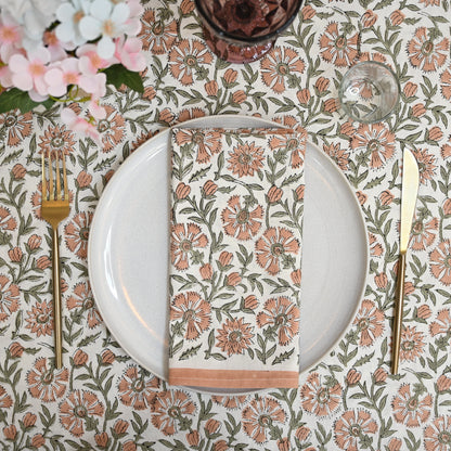 Wayne  Floral Booti  Dinner Napkin