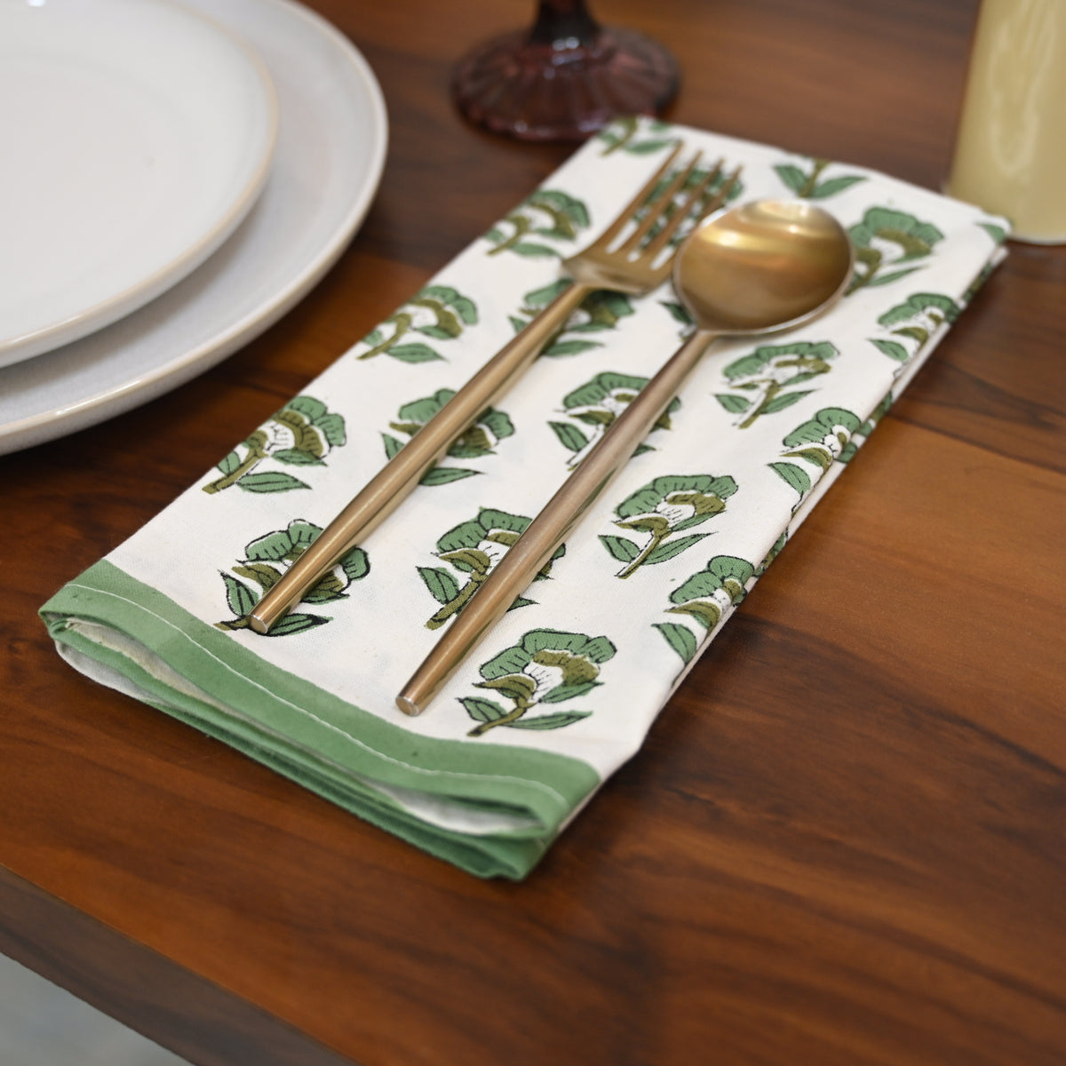 Jaxon Floral Booti Dinner Napkin
