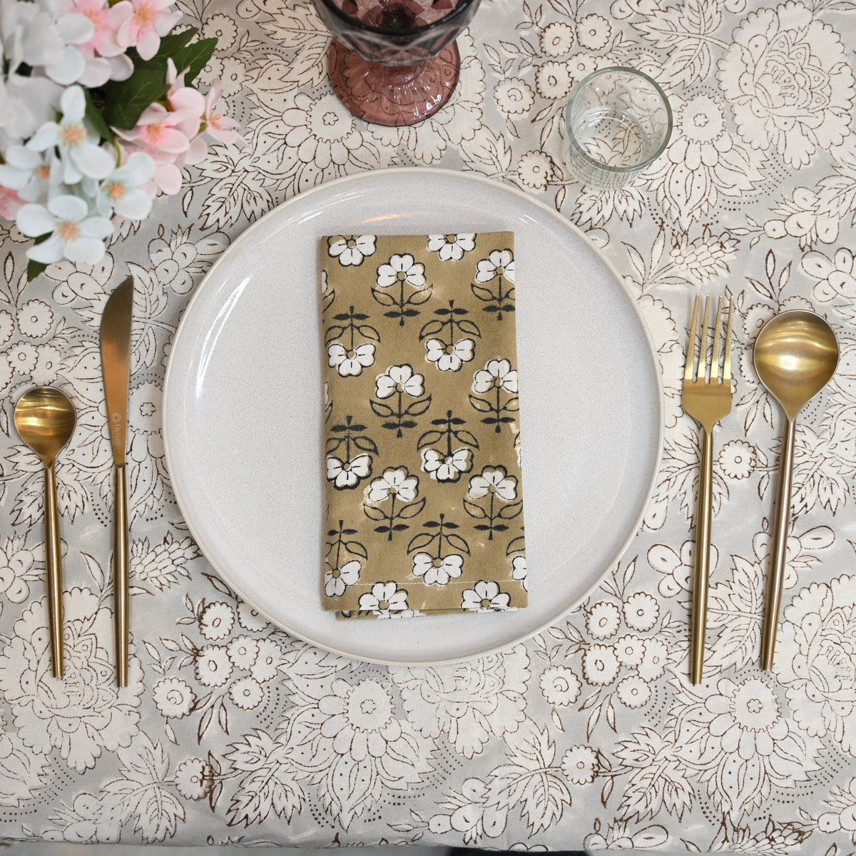 Ryder Floral Booti Dinner Napkin