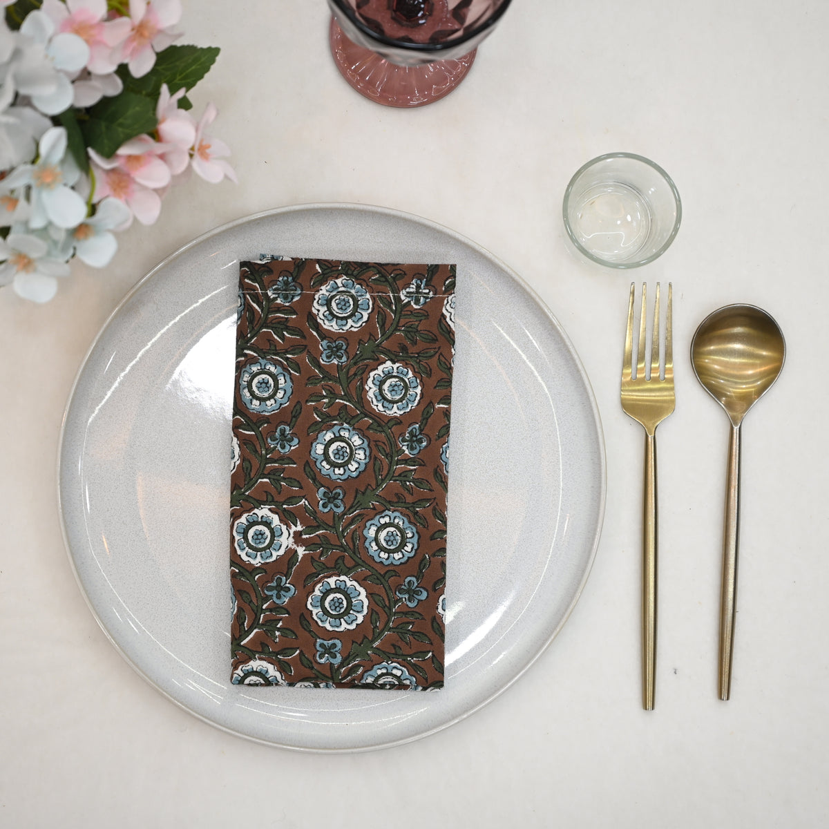 Nolan Floral Booti Dinner Napkin