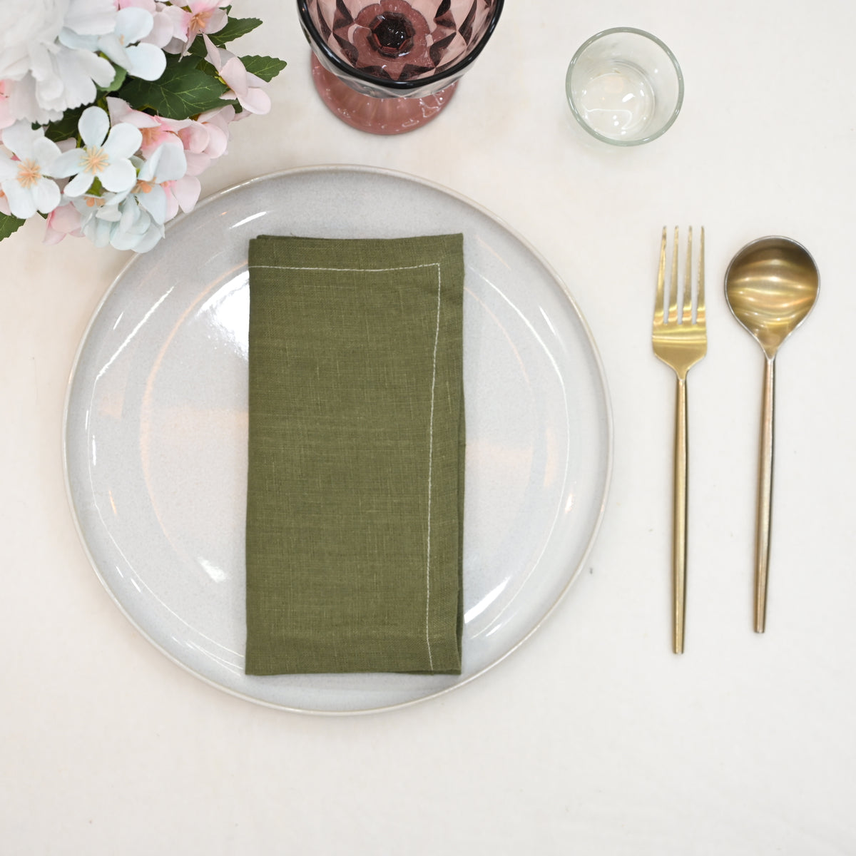 Brody Solid Linen Dinner Napkin