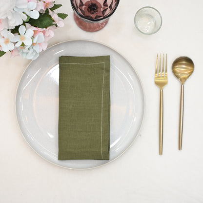 Brody Solid Linen Dinner Napkin