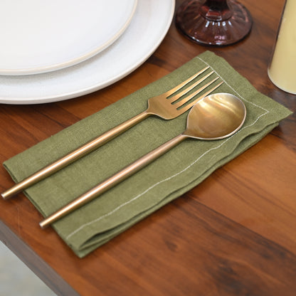 Brody Solid Linen Dinner Napkin