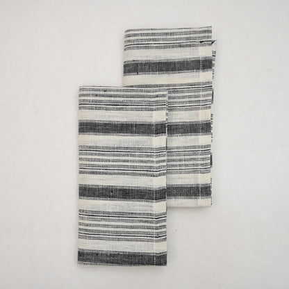 Declan Striped Linen Dinner Napkin