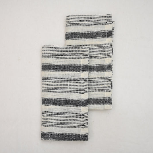 Declan Striped Linen Dinner Napkin