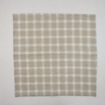 Elliott Checked Linen Dinner Napkin