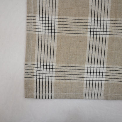Emmett Checked Linen Dinner Napkin
