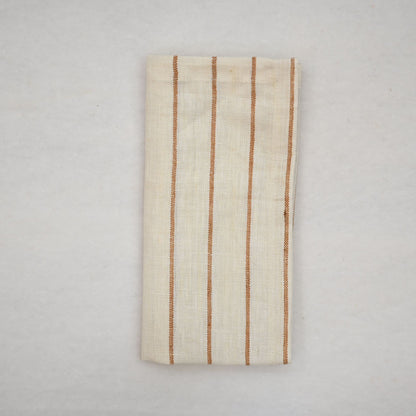 Jude Striped Linen Dinner Napkin