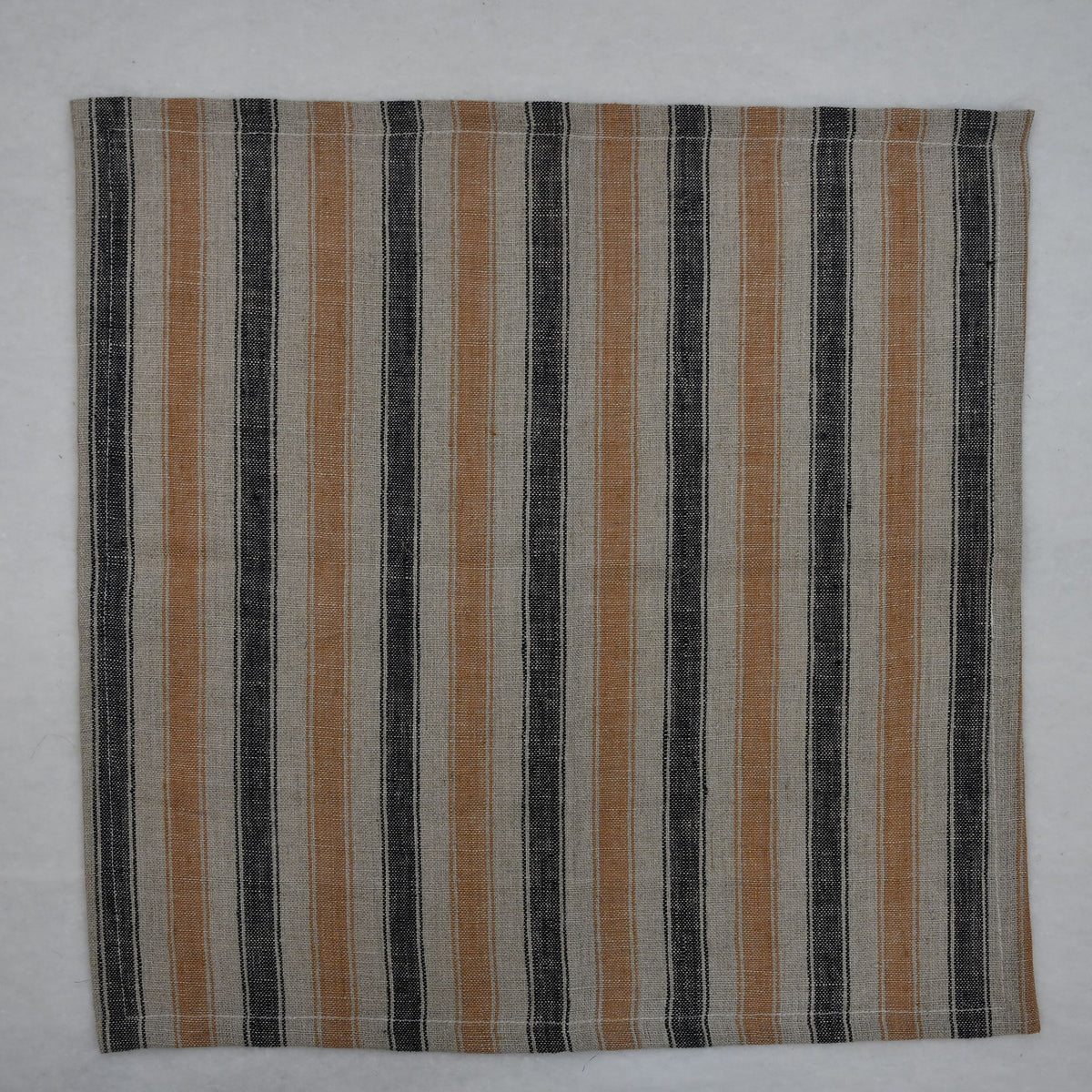 Micah Checked Linen Dinner Napkin