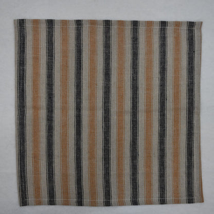 Micah Checked Linen Dinner Napkin
