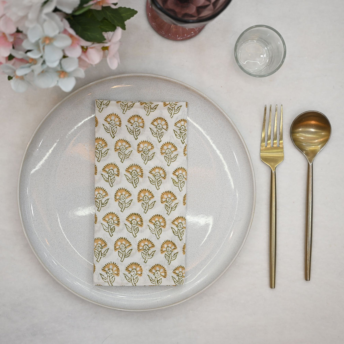 Alaric Botanical Cotton Dinner Napkin