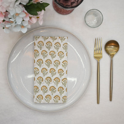Alaric Botanical Cotton Dinner Napkin
