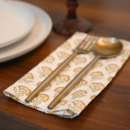 Alaric Botanical Cotton Dinner Napkin
