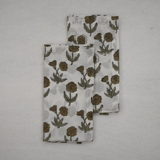 Alistair Floral Cotton Dinner Napkin