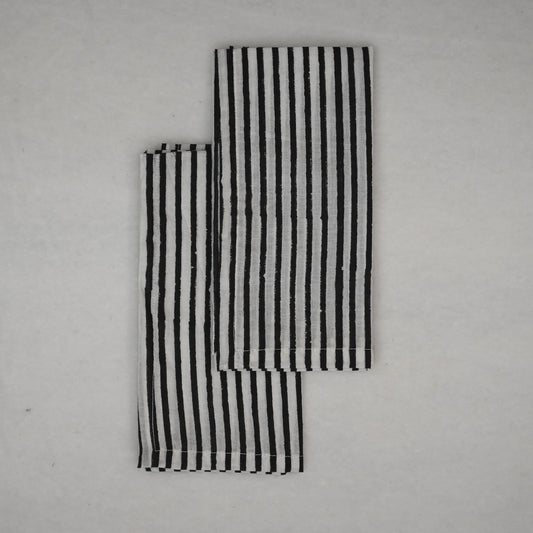 Anson Striped Cotton Dinner Napkin