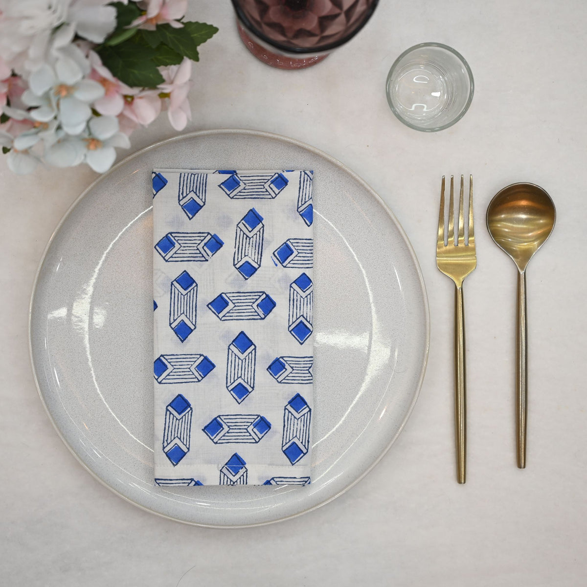Astral Geometric Cotton Dinner Napkin