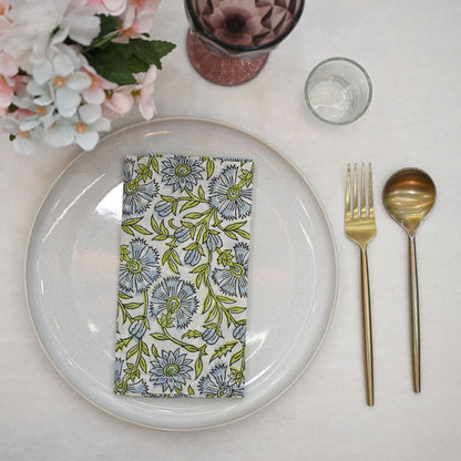 Bastien Floral Cotton Dinner Napkin