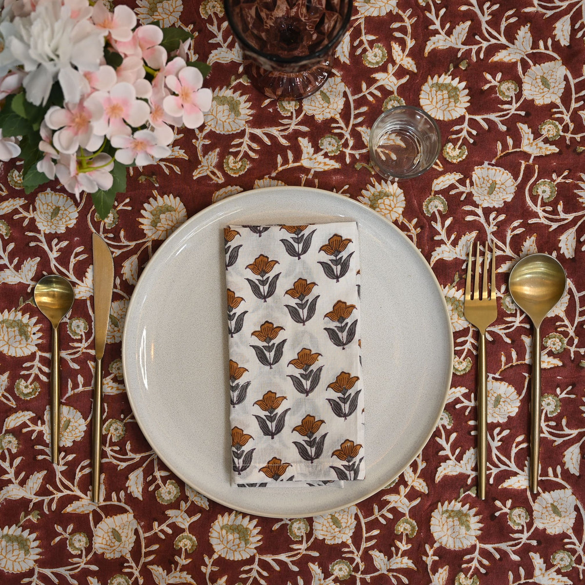 Blain Floral Cotton Dinner Napkin