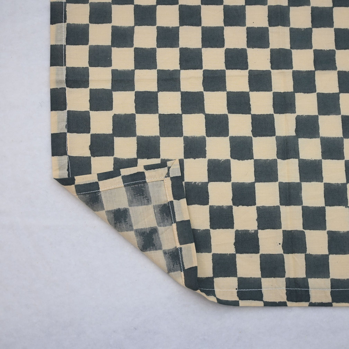 Bowie Checks Cotton Dinner Napkin