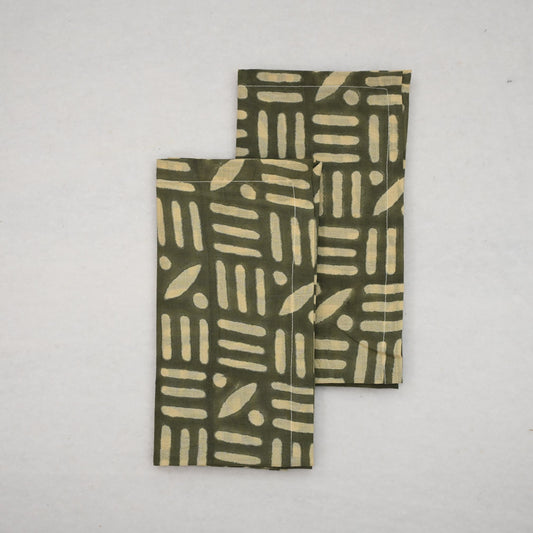 Brantley Geometric Cotton Dinner Napkin