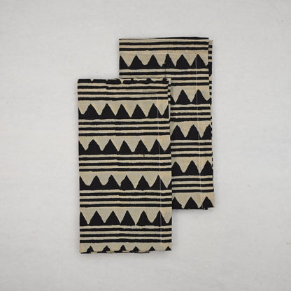 Bridger Geometric Cotton Dinner Napkin