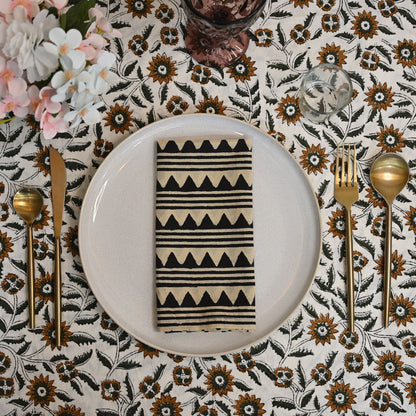 Bridger Geometric Cotton Dinner Napkin
