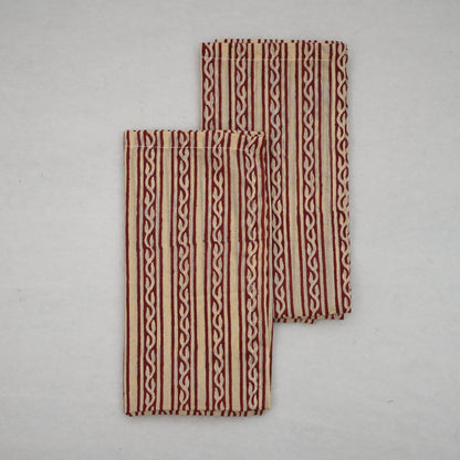 Briggs Geometric Cotton Dinner Napkin