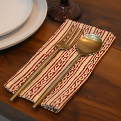 Briggs Geometric Cotton Dinner Napkin