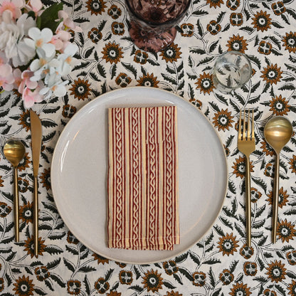 Briggs Geometric Cotton Dinner Napkin