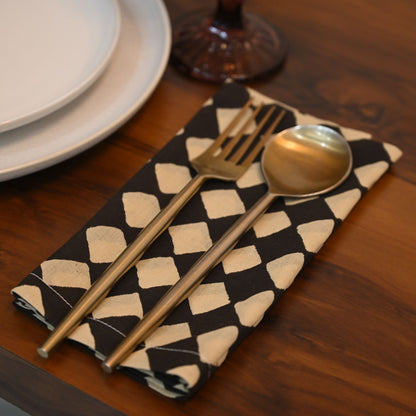 Canyon Geometric Cotton Dinner Napkin
