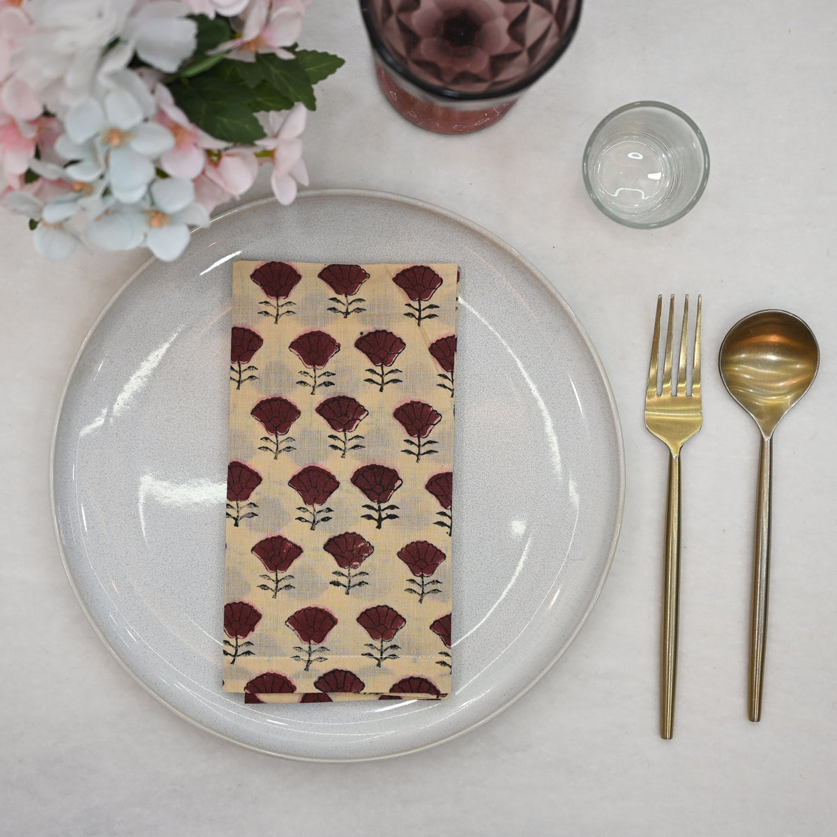 Colter Floral Cotton Dinner Napkin