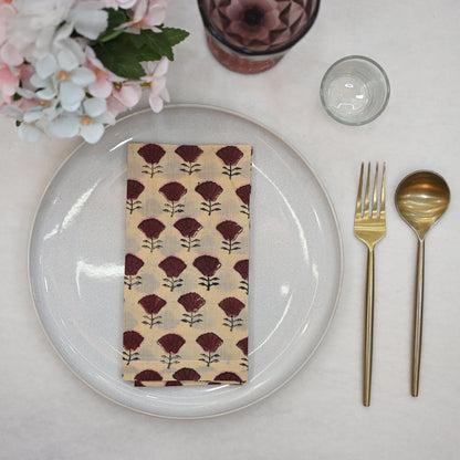 Colter Floral Cotton Dinner Napkin