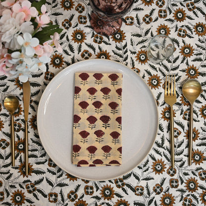 Colter Floral Cotton Dinner Napkin